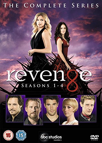 “Revenge” DVD cover featuring two women and five men in portraits.