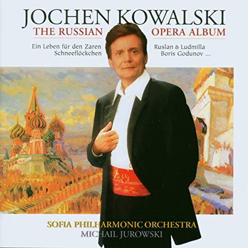 CD cover featuring Jochen Kowalski, Russian architecture, and orchestra details.