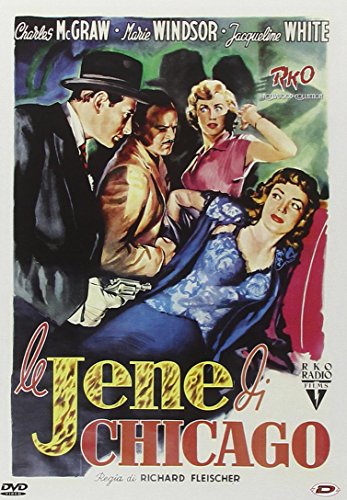Vintage movie poster for "Jene Di Chicago" featuring four actors in dramatic poses.