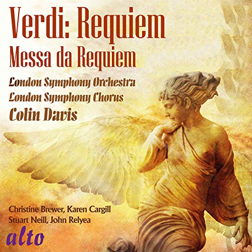 CD cover for Verdi’s Requiem featuring an angel and golden text.