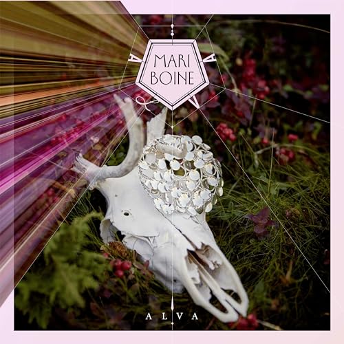 Album cover for Mari Boine’s “Alva” featuring a skull and floral design.