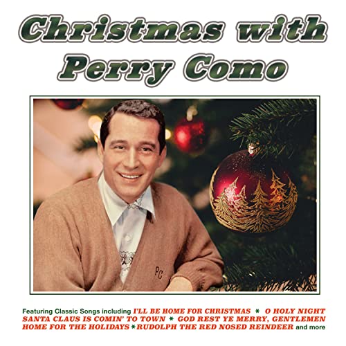 Perry Como album cover for "Christmas With Perry Como," featuring a tree ornament.