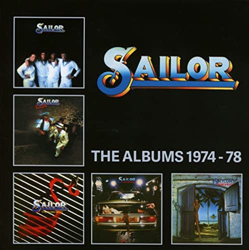 CD cover for Sailor’s albums 1974-78, featuring nautical imagery.