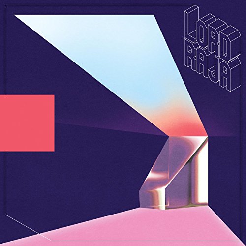 Geometric abstract album cover for Lord Raja, with blue and pink tones.