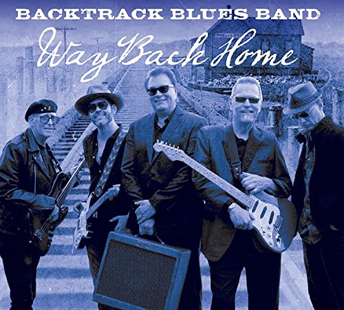 CD cover featuring five musicians with guitars, standing outdoors.