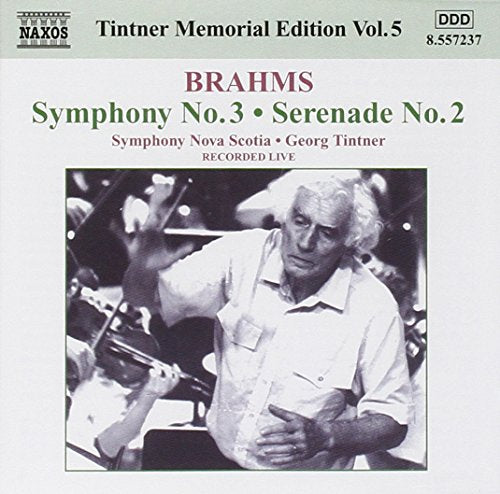 CD cover featuring conductor Georg Tintner leading an orchestra live.