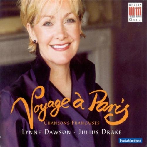 CD cover: Lynne Dawson portrait with “Voyage à Paris” title text.