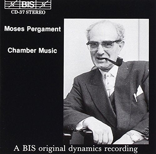 CD cover featuring a black and white portrait of Moses Pergament.