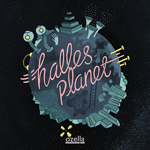 CD cover art: illustrated planet with buildings, text “Halles Planet”.
