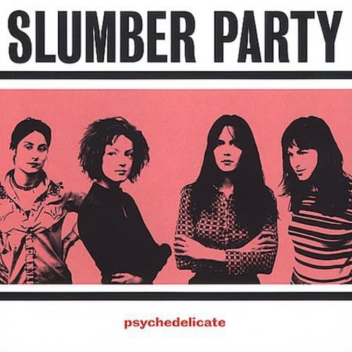 CD cover featuring four women with dark hair on a pink background.