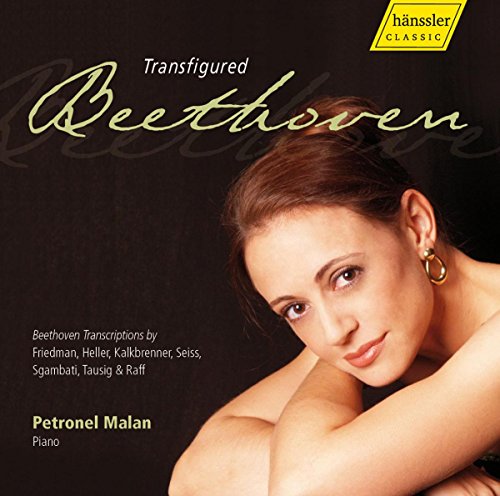 CD cover featuring pianist Petronel Malan and elegant script lettering.