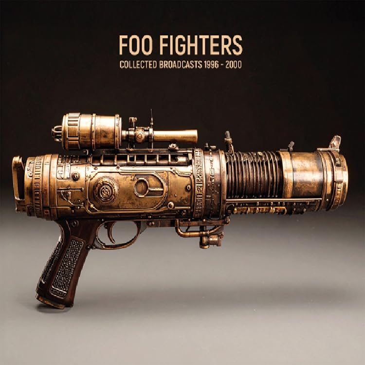 Foo Fighters CD cover featuring a detailed, steampunk-style raygun.