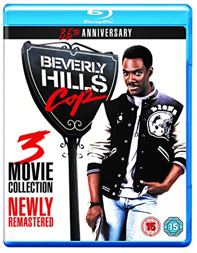 Beverly Hills Cop Blu-ray triple pack cover featuring Eddie Murphy.