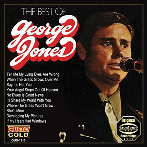 CD cover for “The Best Of George Jones” featuring a portrait of the singer.