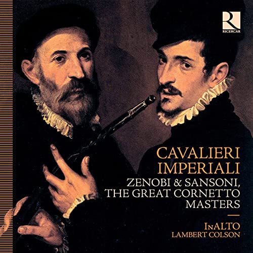 CD cover featuring portraits of two men with a cornetto.