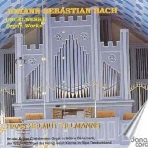 CD cover: organ pipes against a blue sky, text “Johann Sebastian Bach”.