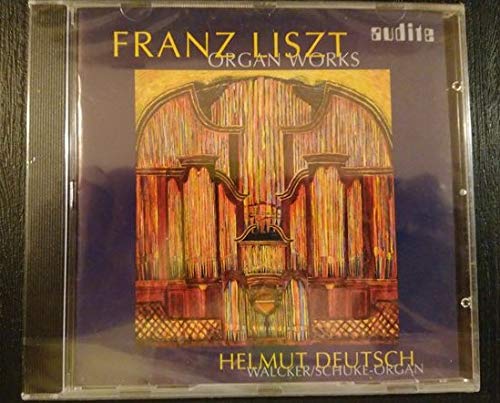 CD case displaying an ornate organ facade with text: "Franz Liszt Organ Works".