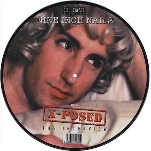 Nine Inch Nails vinyl record featuring a portrait of a person.