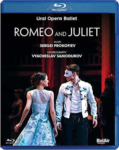 Blu-ray cover for Prokofiev’s *Romeo and Juliet* ballet, featuring dancers.