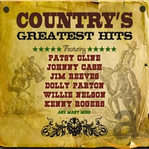 CD cover for “Country’s Greatest Hits” featuring country music artists.