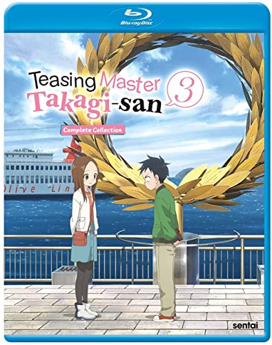 Blu-ray cover for "Teasing Master Takagi-san 3" featuring two anime characters.