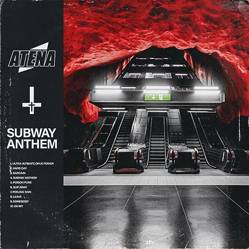 CD cover for "Atena - Subway Anthem" featuring a subway station scene.