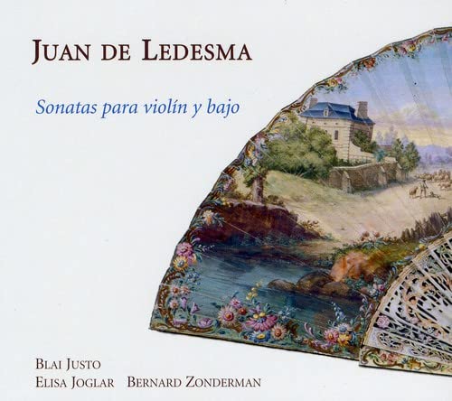 CD cover featuring a painted fan with a castle landscape.