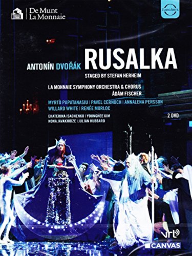 DVD cover for Dvorak’s opera Rusalka, featuring performers in costume.