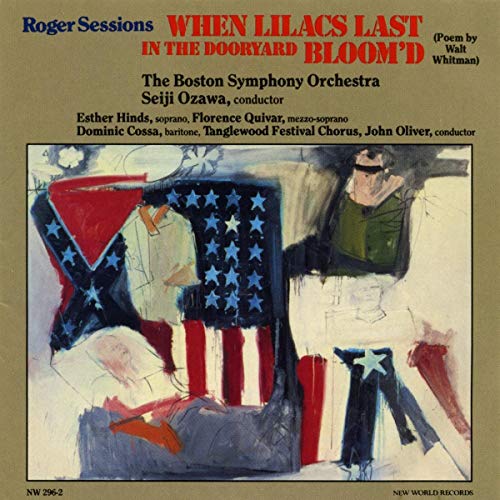 CD cover for “When Lilacs Last in the Dooryard Bloom’d” with abstract figures.