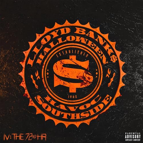 Lloyd Banks album cover: orange and black circular logo with dollar sign.