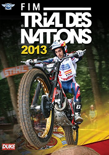 DVD cover for “Trials Des Nations 2013” featuring a motorcycle trials rider.