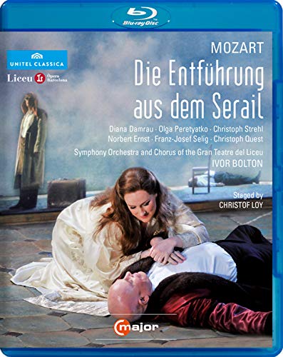 Blu-ray cover for Mozart’s “Die Entführung aus dem Serail” opera performance.
