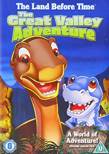 DVDB DVD cover for The Land Before Time 2 featuring two smiling cartoon dinosaurs.