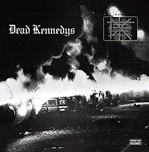 Dead Kennedys album cover: black and white image of crashing vehicles.