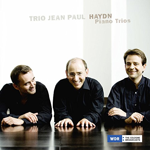 CD cover featuring three men and text: "Haydn Piano Trios.