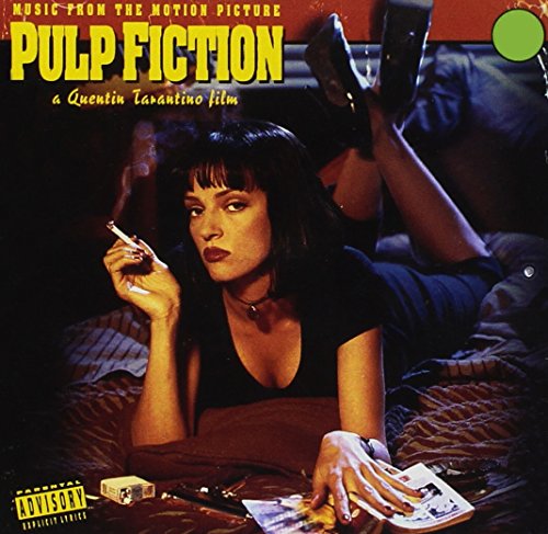 Pulp Fiction soundtrack CD cover featuring Uma Thurman smoking.