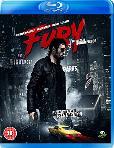 Fury" Blu-ray cover featuring Brad Pitt in a leather jacket, holding a gun.