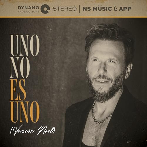 Album cover for Noel Schajris’ “Uno No Es Uno” featuring a portrait of the artist.