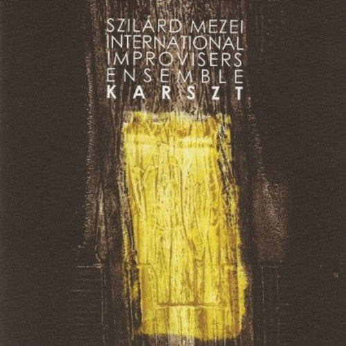 CD cover for āSzilard Mezei International Im - Karsztā with abstract gold paint.