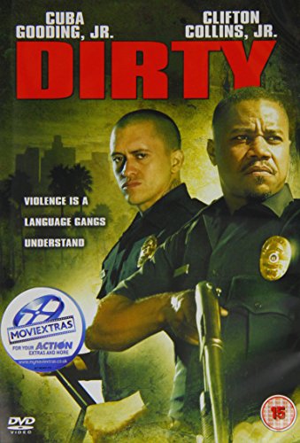 DVD cover for "Dirty" featuring Cuba Gooding Jr. and Clifton Collins Jr.