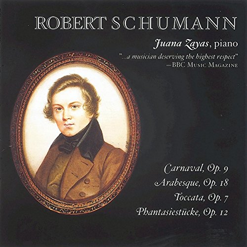 CD cover featuring a portrait of composer Robert Schumann in an oval frame.