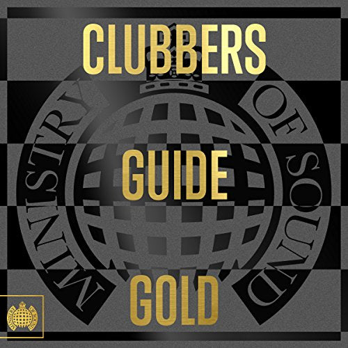 CD cover for “Clubbers Guide Gold” with gold text on a dark background.
