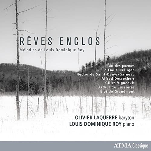 CD cover: winter trees, text “Rêves Enclos”, and artist names.