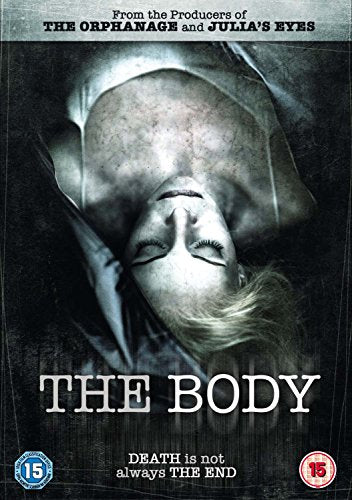 DVD cover for "The Body" showing a woman lying still, eyes closed.