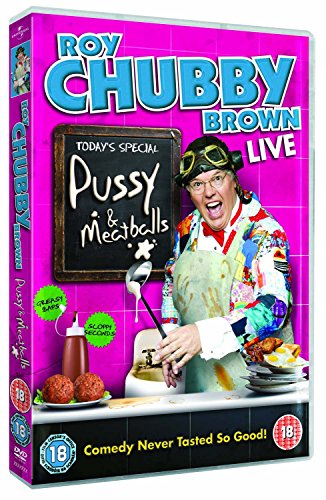 DVD cover for Roy Chubby Brown’s “Pussy And Meatballs” comedy show.