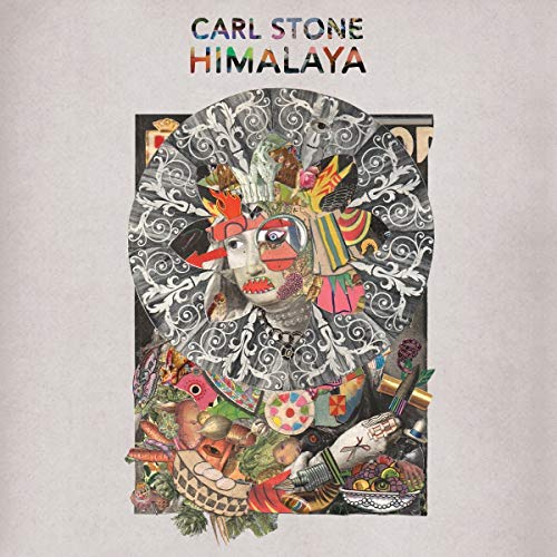 CD cover for Carl Stone’s “HIMALAYA” featuring collage portraiture.