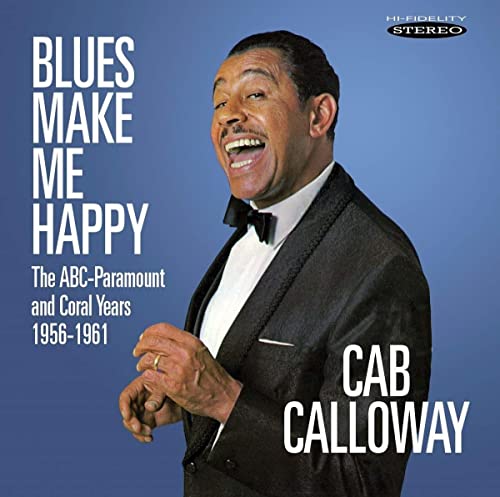 Cab Calloway smiling in a tuxedo on a blue background with album text.