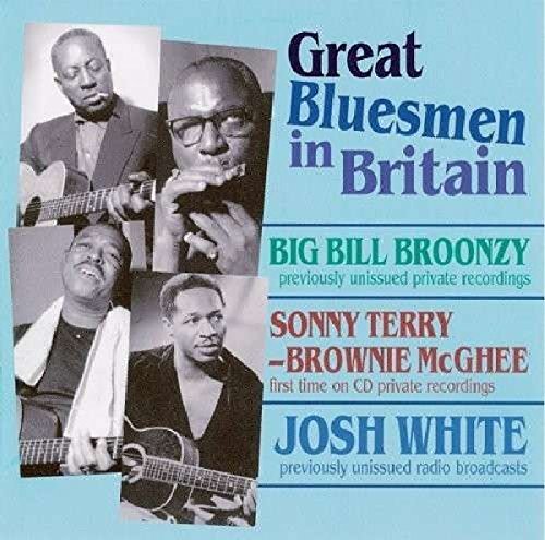 CD cover featuring portraits of four Black blues musicians: Broonzy, McGhee, White, and Terry.
