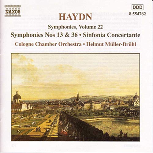 CD cover for Haydn symphonies, featuring a landscape painting.