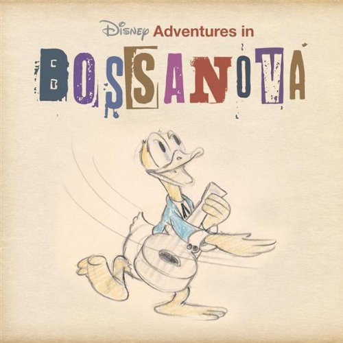 CD cover featuring Donald Duck playing a guitar in a sketch style.